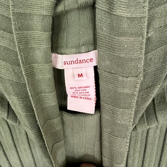 Sundance Olive Ribbed Knit Sweater - Picture 3 of 3